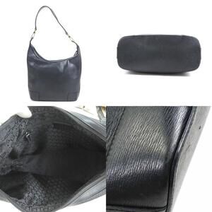 Gucci leather hobo shoulder bag Black